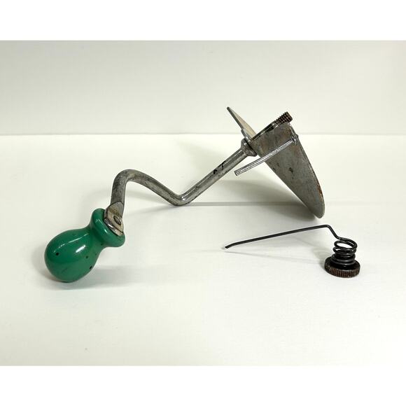 Foley Food Mill, MCM Kitchen Sieve - VTG 30s Farmhouse, Green Wooden Handles - Picture 6 of 6